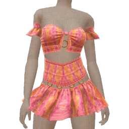 Cloud Nine Orange Burst Mini Dress