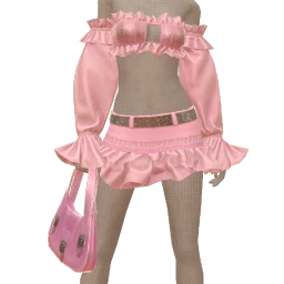 Cloud Nine Pink Ruffles And Sequins Look