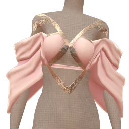 Cloud Nine Glitter Pink Crop Top