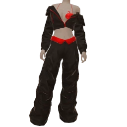 Drop Science Flash Of Red Black Outfit