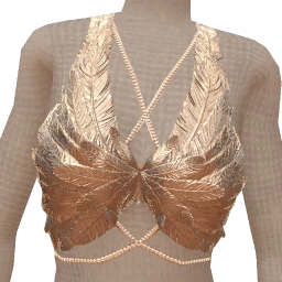 Cloud Nine Sparkling Feathers Crop Top