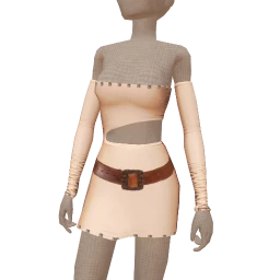 Cosmos Jolly Weather Cream Belted Dress