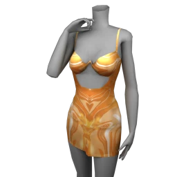 Cloud Nine Apricot Swirl Dress