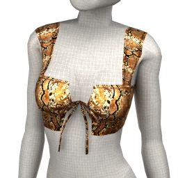 Cloud Nine Tiger Snake Crop Top