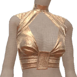 Cloud Nine Golden Glimmer Crop Top