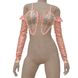 Cloud Nine Pink Sequins Frilly Crop Top