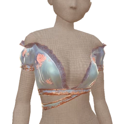 Cloud Nine Romantic Blue Lace Top