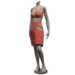 Cloud Nine Peach Cut-Out Dress