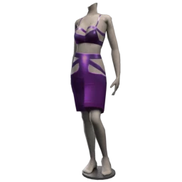 Cloud Nine Amethyst Cut-Out Dress