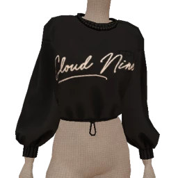Cloud Nine Logo Black Sweater