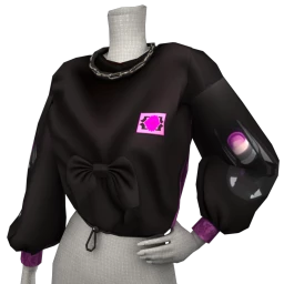 Delirious Soft Goth Bow Sweater