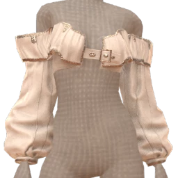 Cloud Nine White Denim Off The Shoulder Top