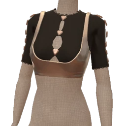 Cloud Nine Silver Heart Crop Top