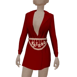 Cloud Nine Red Blazer Bestie Dress