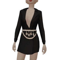 Cloud Nine Black Blazer Bestie Dress