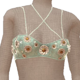 Cloud Nine Winter Blooms Crop Top