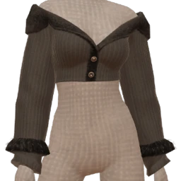 Cloud Nine Black Furry Cardigan