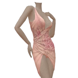 Cloud Nine Rose Zip Wrap Dress