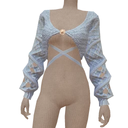 Cloud Nine Blue Haze Chunky Knitted Sweater