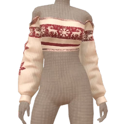 Cloud Nine Crimson Knitted Magic Holiday Top