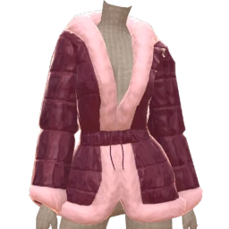 Cloud Nine Purple Winter Fur Coat