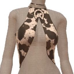 Cloud Nine Suede Cow Print Top