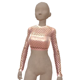 CoreMood Pink Leather Cutout Crop Top