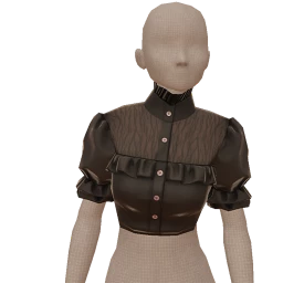 Cosmos Witch Frill Cropped Shirt