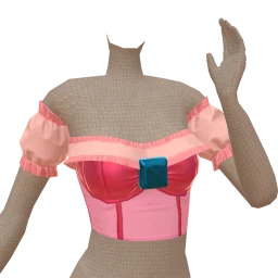 Cosmos Pink Princess Crop Top