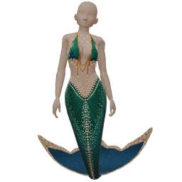 Cosmos Jade Glow Sirene Costume