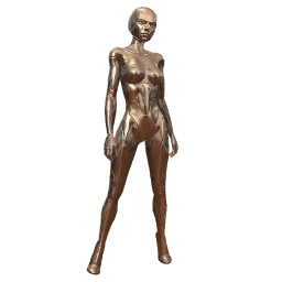 Cosmos Lustrous Silver Mannequin Outfit