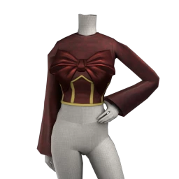 Cosmos Bold Bow Crop Top