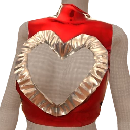 Cosmos Sparkling Heart Crop Top