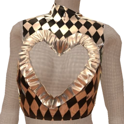 Cosmos Check My Heart Crop Top