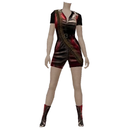 Cosmos Zombie Black Pleather Grunge Outfit