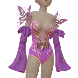 Ikon Elite Glimmer Purple Butterfly Playsuit