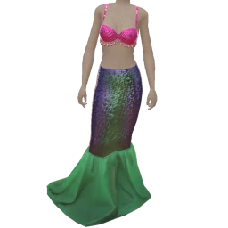 Cosmos Green Ocean Girl Outfit