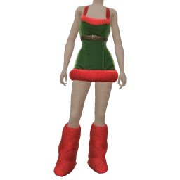 Cosmos Christmas Elf Dress And Boots Outfit - 2025 Edition