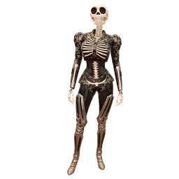 Cosmos Metallic Skeleton Costume