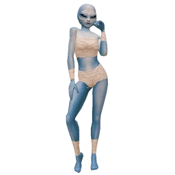 Cosmos Blue Alien Costume