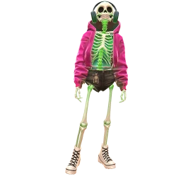Cosmos Skeleton Skater Costume
