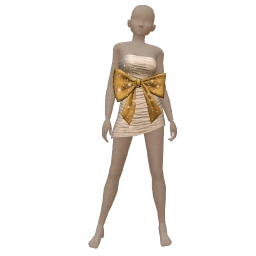 Cosmos Gift Wrapped Dress (Silver)