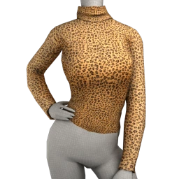 Cosmos Big Cat Polo Neck