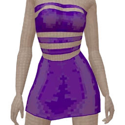 Cloud Nine Violet Sequin Pixel Dress