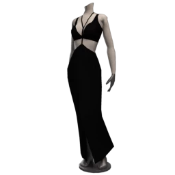 Cut Out Couture - Black Full Length Dress