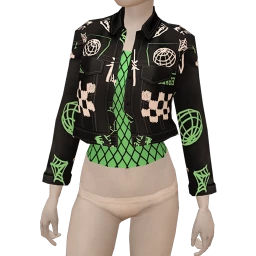 Delirious Rewrite the Book Layered Crop Jacket and Top 