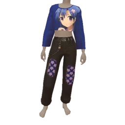 Delirious Anime Cartoon Print Sweater Outfit