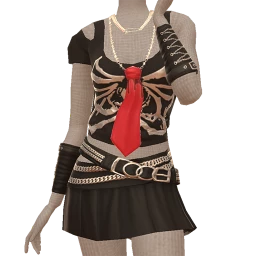Delirious Skeleton & Tie Outfit