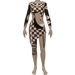 Delirious Evil Deeds Dress (Checkprint)