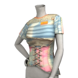 Drop Science Pastel Corset Crop Top